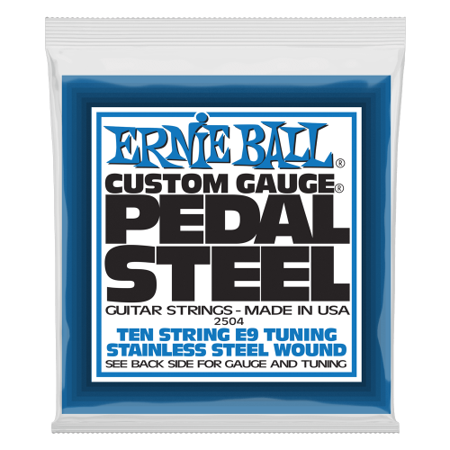 Ernie Ball Pedal Steel 10-String E9 Tuning Stainless Steel Wound — elektriskās ģitāras stīgas Ernie Ball Pedal Steel 10-String E9 Tuning Stainless Steel Wound — elektriskās ģitāras stīgas