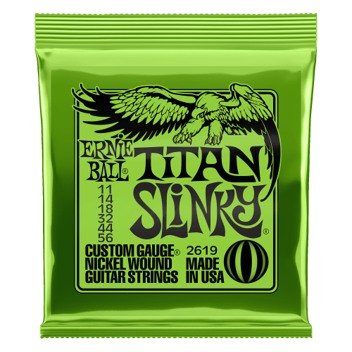 Ernie Ball Titan Slinky Nickel Wound 11-56 — elektriskās ģitāras stīgas Ernie Ball Titan Slinky Nickel Wound 11-56 — elektriskās ģitāras stīgas
