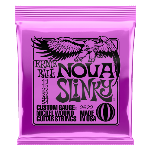Ernie Ball Nova w/ Wound G Slinky Nickel Wound 11-54 — elektriskās ģitāras stīgas Ernie Ball Nova w/ Wound G Slinky Nickel Wound 11-54 — elektriskās ģitāras stīgas