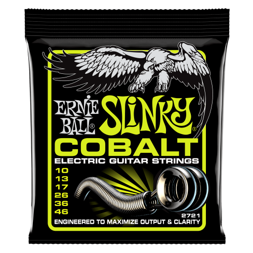Ernie Ball Regular Slinky Cobalt 10-46 — elektriskās ģitāras stīgas