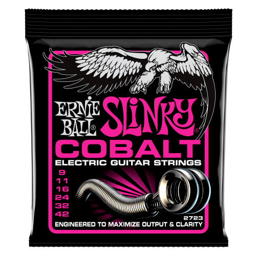 Ernie Ball Super Slinky Cobalt 9-42 — elektriskās ģitāras stīgas Ernie Ball Super Slinky Cobalt 9-42 — elektriskās ģitāras stīgas