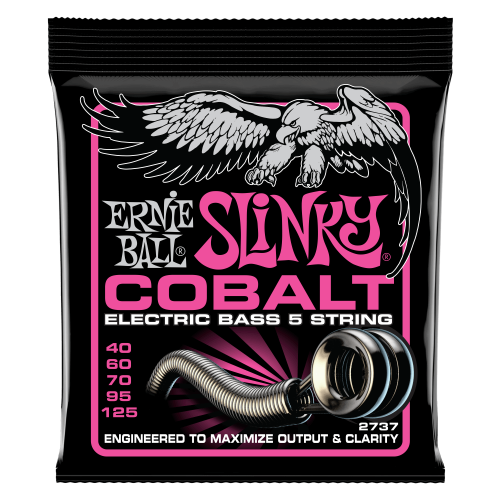 Ernie Ball Super Slinky Cobalt 5-String 40-125 — basģitāras stīgas Ernie Ball Super Slinky Cobalt 5-String 40-125 — basģitāras stīgas