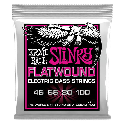 Ernie Ball Super Slinky Cobalt Flatwound 45-100 — basģitāras stīgas