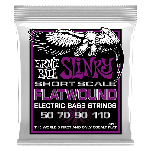 Ernie Ball Power Slinky Cobalt Flatwound Short Scale 50-110 — basģitāras stīgas Ernie Ball Power Slinky Cobalt Flatwound Short Scale 50-110 — basģitāras stīgas