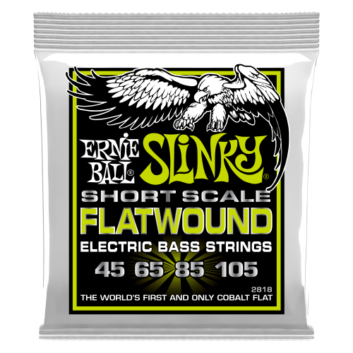 Ernie Ball Regular Slinky Cobalt Flatwound Short Scale 45-105 — basģitāras stīgas Ernie Ball Regular Slinky Cobalt Flatwound Short Scale 45-105 — basģitāras stīgas