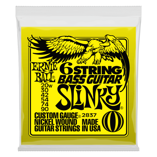 Ernie Ball Slinky Nickel Wound 29 5/8 scale 6-String w/ small ball end Electric Bass 20-90 — basģitāras stīgas Ernie Ball Slinky Nickel Wound 29 5/8 scale 6-String w/ small ball end Electric Bass 20-90 — basģitāras stīgas
