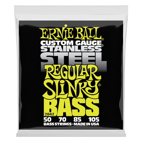 Ernie Ball Regular Slinky Stainless Steel 50-105 — basģitāras stīgas Ernie Ball Regular Slinky Stainless Steel 50-105 — basģitāras stīgas