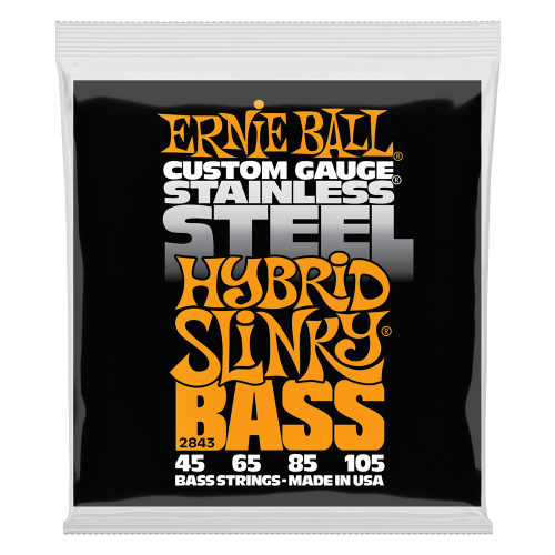 Ernie Ball Hybrid Slinky Stainless Steel 45-105 — basģitāras stīgas Ernie Ball Hybrid Slinky Stainless Steel 45-105 — basģitāras stīgas