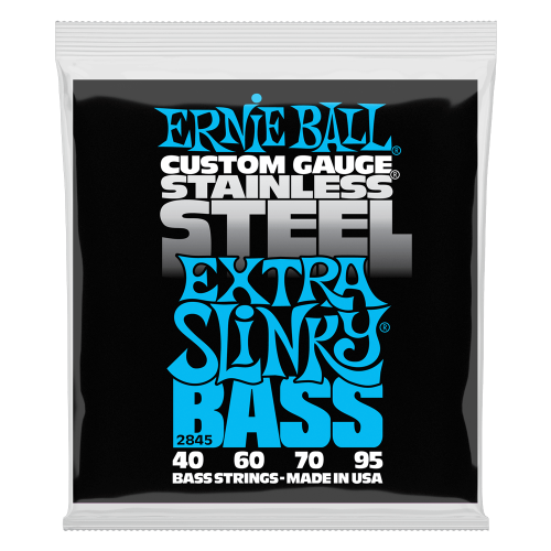 Ernie Ball Extra Slinky Stainless Steel 40-95 — basģitāras stīgas Ernie Ball Extra Slinky Stainless Steel 40-95 — basģitāras stīgas