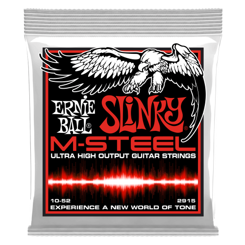 Ernie Ball Skinny Top Heavy Bottom Slinky M-Steel 10-52 — elektriskās ģitāras stīgas