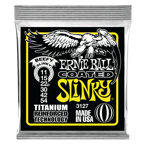 Ernie Ball Beefy Slinky Coated Titanium RPS 11-54 — elektriskās ģitāras stīgas Ernie Ball Beefy Slinky Coated Titanium RPS 11-54 — elektriskās ģitāras stīgas