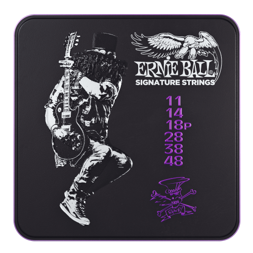 Ernie Ball Slash Signature 11–48 — 3 paku iepakojums Tin — elektriskās ģitāras stīgas
