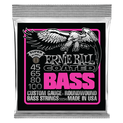 Ernie Ball Super Slinky Coated - 45-100 — basģitāras stīgas
