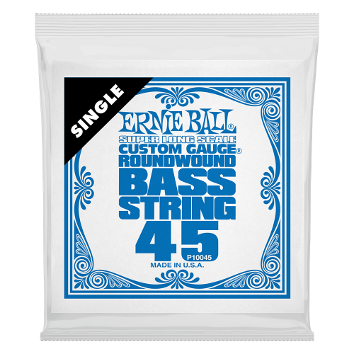 Ernie Ball .045 Super Long Scale Nickel Wound — basģitāras atsevišķa stīga Ernie Ball .045 Super Long Scale Nickel Wound — basģitāras atsevišķa stīga