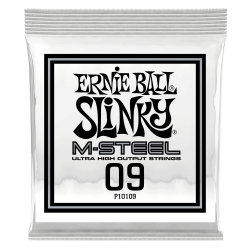Ernie Ball .009 M-Steel Plain — electric guitar single string