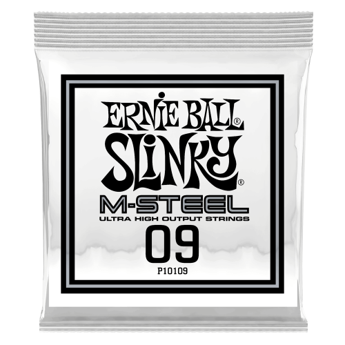 Ernie Ball .009 M-Steel Plain — elektriskās ģitāras atsevišķa stīga Ernie Ball .009 M-Steel Plain — elektriskās ģitāras atsevišķa stīga