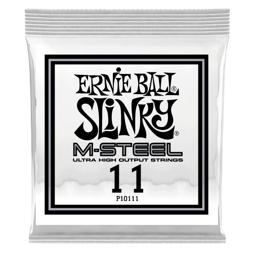 Ernie Ball .011 M-Steel Plain — elektriskās ģitāras atsevišķa stīga
