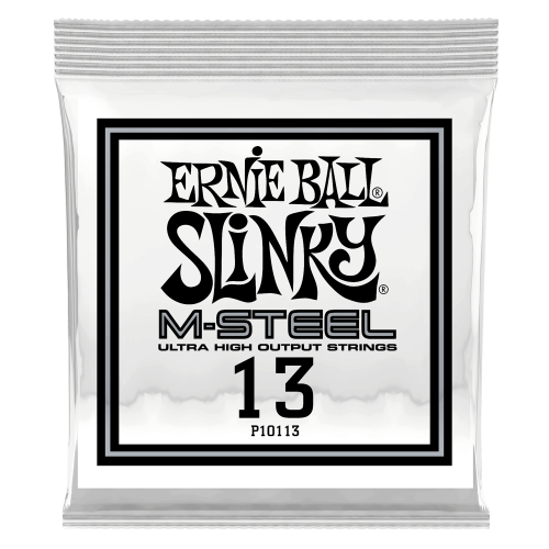 Ernie Ball .013 M-Steel Plain — elektriskās ģitāras atsevišķa stīga Ernie Ball .013 M-Steel Plain — elektriskās ģitāras atsevišķa stīga