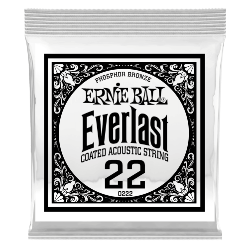 Ernie Ball .022 Everlast Coated Phosphor Bronze — akustiskās ģitāras atsevišķa stīga