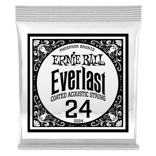 Ernie Ball .024 Everlast Coated Phosphor Bronze — akustiskās ģitāras atsevišķa stīga