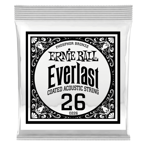 Ernie Ball .026 Everlast Coated Phosphor Bronze — akustiskās ģitāras atsevišķa stīga