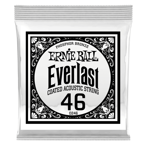 Ernie Ball .046 Everlast Coated Phosphor Bronze — akustiskās ģitāras atsevišķa stīga