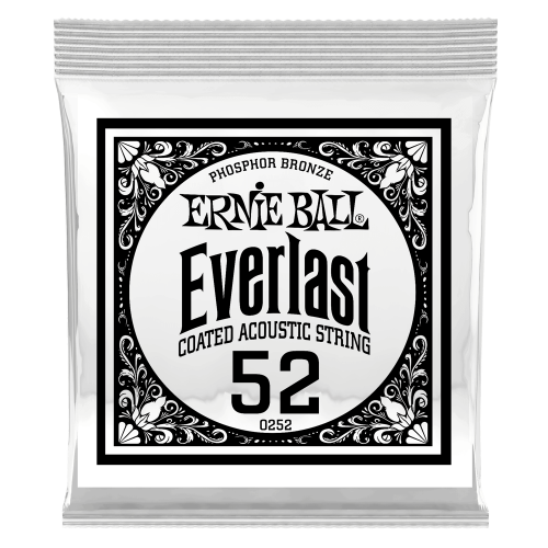 Ernie Ball .052 Everlast Coated Phosphor Bronze — akustiskās ģitāras atsevišķa stīga