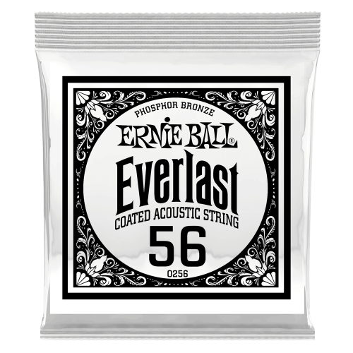 Ernie Ball .056 Everlast Coated Phosphor Bronze — akustiskās ģitāras atsevišķa stīga Ernie Ball .056 Everlast Coated Phosphor Bronze — akustiskās ģitāras atsevišķa stīga