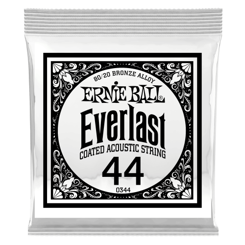 Ernie Ball .044 Everlast Coated 80/20 Bronze — akustiskās ģitāras atsevišķa stīga Ernie Ball .044 Everlast Coated 80/20 Bronze — akustiskās ģitāras atsevišķa stīga