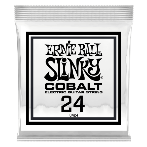 Ernie Ball .024 Cobalt Wound — elektriskās ģitāras atsevišķa stīga Ernie Ball .024 Cobalt Wound — elektriskās ģitāras atsevišķa stīga