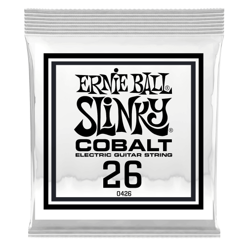 Ernie Ball .026 Cobalt Wound — elektriskās ģitāras atsevišķa stīga Ernie Ball .026 Cobalt Wound — elektriskās ģitāras atsevišķa stīga
