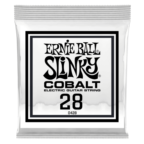 Ernie Ball .028 Cobalt Wound — elektriskās ģitāras atsevišķa stīga Ernie Ball .028 Cobalt Wound — elektriskās ģitāras atsevišķa stīga