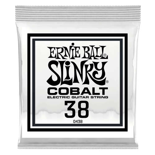 Ernie Ball .038 Cobalt Wound — elektriskās ģitāras atsevišķa stīga Ernie Ball .038 Cobalt Wound — elektriskās ģitāras atsevišķa stīga