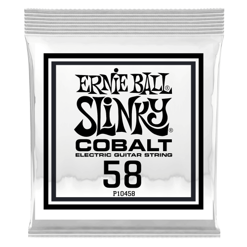 Ernie Ball .058 Cobalt Wound — elektriskās ģitāras atsevišķa stīga Ernie Ball .058 Cobalt Wound — elektriskās ģitāras atsevišķa stīga