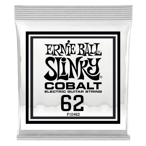 Ernie Ball .062 Cobalt Wound 3 paku iepakojums — elektriskās ģitāras atsevišķa stīga Ernie Ball .062 Cobalt Wound 3 paku iepakojums — elektriskās ģitāras atsevišķa stīga