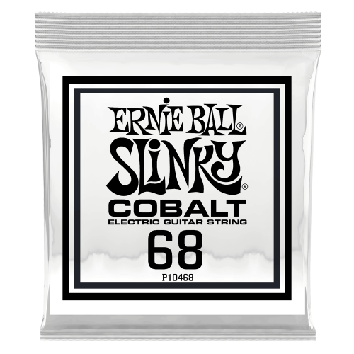 Ernie Ball .068 Cobalt Wound 3 paku iepakojums — elektriskās ģitāras atsevišķa stīga Ernie Ball .068 Cobalt Wound 3 paku iepakojums — elektriskās ģitāras atsevišķa stīga