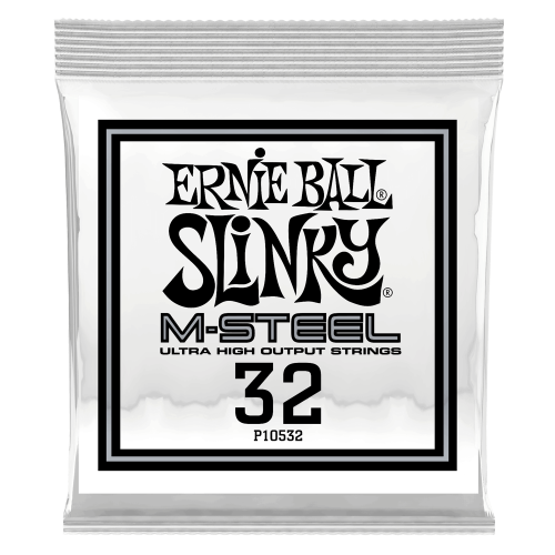 Ernie Ball .032 M-Steel Wound — elektriskās ģitāras atsevišķa stīga Ernie Ball .032 M-Steel Wound — elektriskās ģitāras atsevišķa stīga