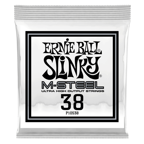 Ernie Ball .038 M-Steel Wound — elektriskās ģitāras atsevišķa stīga Ernie Ball .038 M-Steel Wound — elektriskās ģitāras atsevišķa stīga