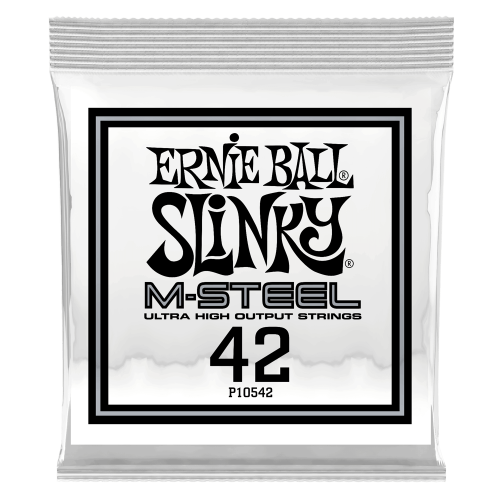 Ernie Ball .042 M-Steel Wound — elektriskās ģitāras atsevišķa stīga Ernie Ball .042 M-Steel Wound — elektriskās ģitāras atsevišķa stīga