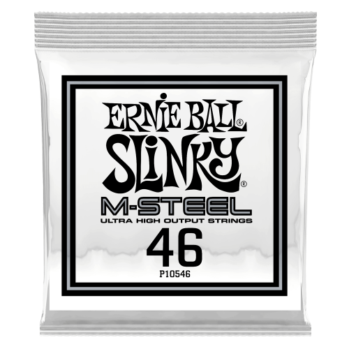 Ernie Ball .046 M-Steel Wound — elektriskās ģitāras atsevišķa stīga Ernie Ball .046 M-Steel Wound — elektriskās ģitāras atsevišķa stīga