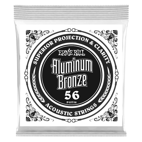 Ernie Ball .056 Aluminum Bronze Wound — akustiskās ģitāras atsevišķa stīga Ernie Ball .056 Aluminum Bronze Wound — akustiskās ģitāras atsevišķa stīga