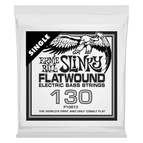 Ernie Ball .130 Slinky Flatwound — basģitāras atsevišķa stīga Ernie Ball .130 Slinky Flatwound — basģitāras atsevišķa stīga