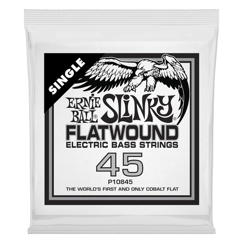 Ernie Ball .045 Slinky Flatwound — basģitāras atsevišķa stīga
