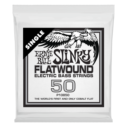 Ernie Ball .050 Slinky Flatwound — basģitāras atsevišķa stīga
