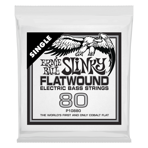 Ernie Ball .080 Slinky Flatwound — basģitāras atsevišķa stīga