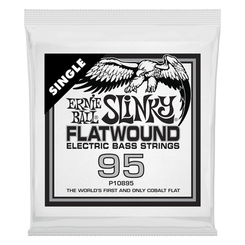 Ernie Ball .095 Slinky Flatwound — basģitāras atsevišķa stīga Ernie Ball .095 Slinky Flatwound — basģitāras atsevišķa stīga