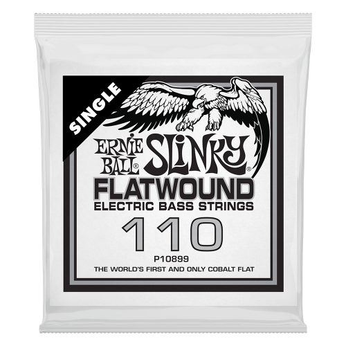 Ernie Ball .110 Slinky Flatwound — basģitāras atsevišķa stīga