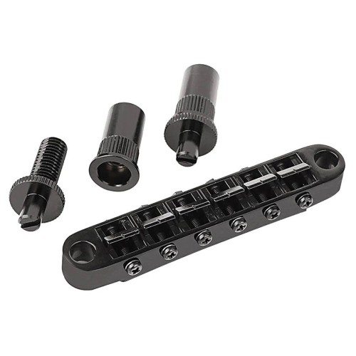 ESP Gotoh GE103B-T elektriskās ģitāras tiltiņš, Black ESP Gotoh GE103B-T elektriskās ģitāras tiltiņš, Black