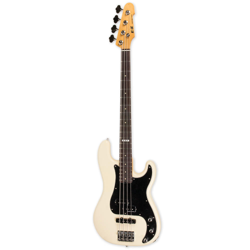 ESP E-II Vintage 4 PJ Olympic White Half Satin basģitāra ESP E-II Vintage 4 PJ Olympic White Half Satin basģitāra