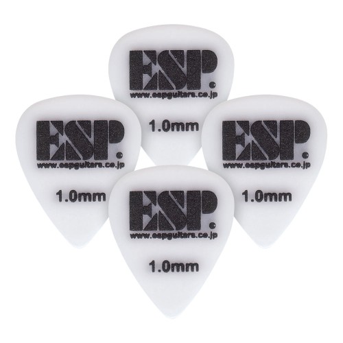 ESP Grip 1.0mm White mediatori, 100 gab.